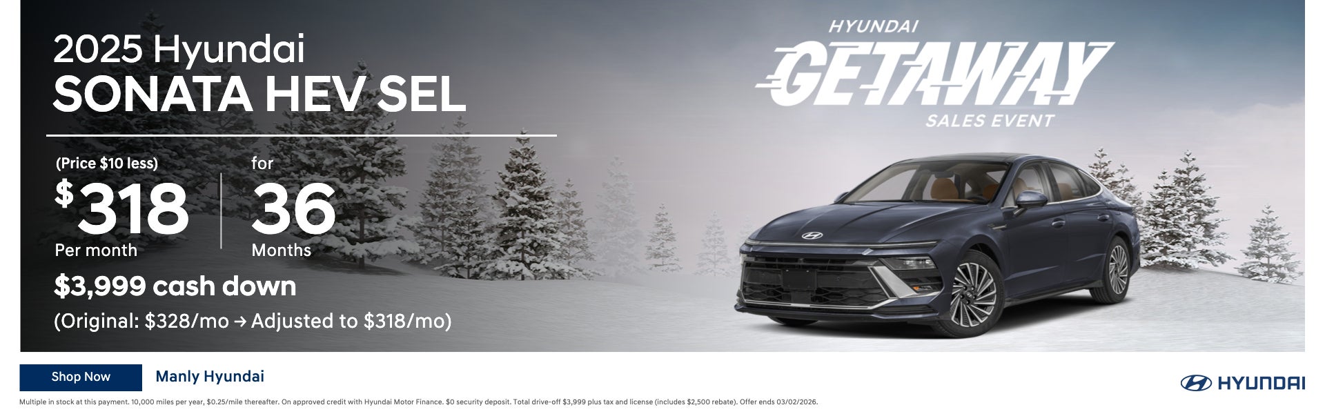 2025 Hyundai Sonata HEV SEL | Hyundai Getaway Sales Event